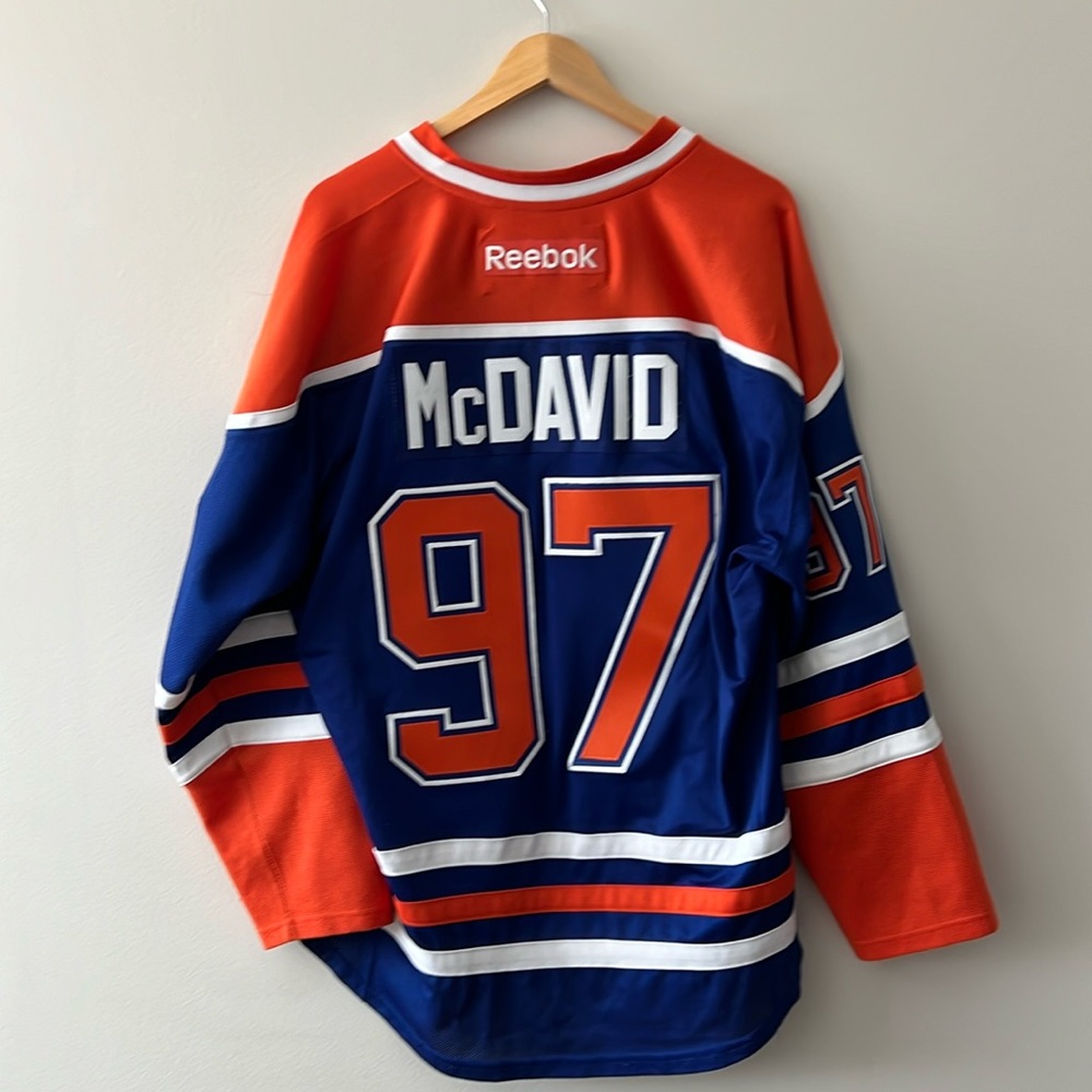 Connor McDavid Oilers Reebok Jersey (L)